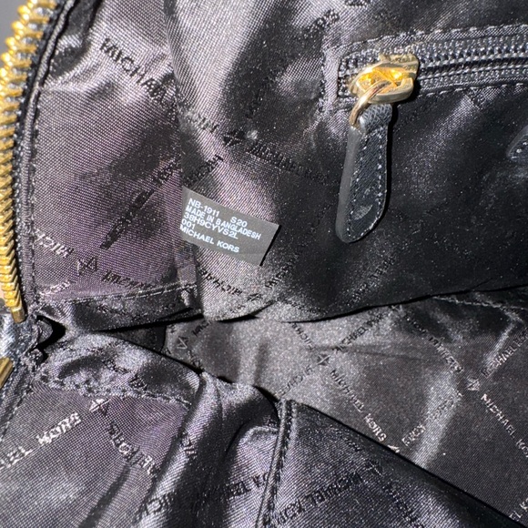 Michael Kors Black Saffiano Leather Ayden Medium Satchel Bag - Picture 6 of 14